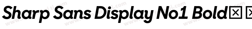 Sharp Sans Display No1 Bold字体转换